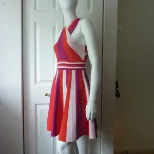 ted baker metropolis stripe knit skater dress